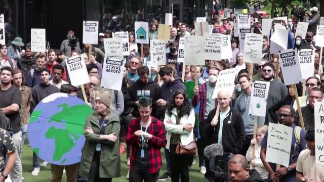Amazon employees protest office, climate policies