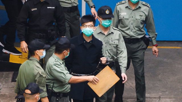 Hong Kong's Joshua Wong enters plea for lesser sentence