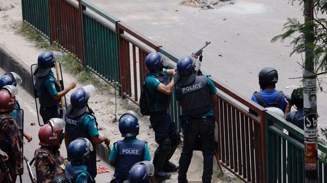 Bangladesh imposes shutdown amid violent riots