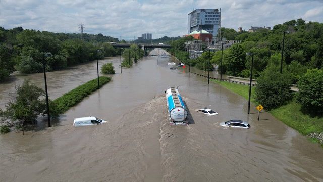 Severe summer storm causes flash floods in Toronto