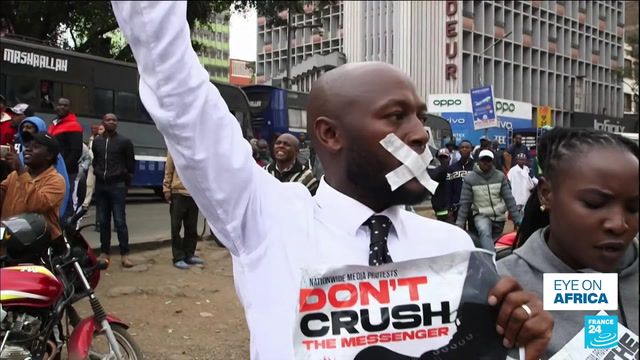 Journalists in Kenya protest attacks on media freedoms