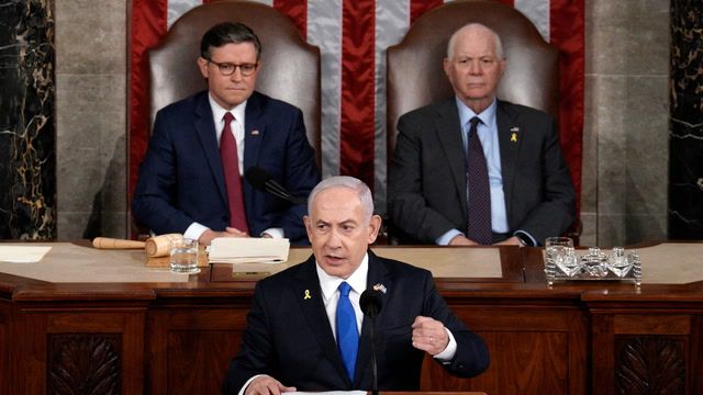 Netanyahu delivers fiery speech to U.S. Congress