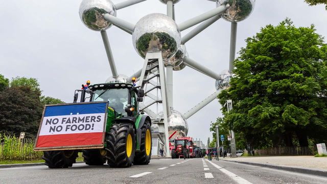 EU farmers protest green policies ahead of elections