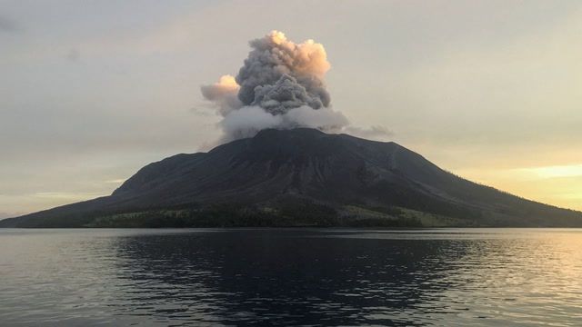 Indonesia orders evacuations after volcano erupts again