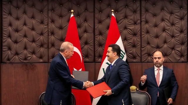 Turkey’s Erdogan meets Iraq PM for talks on water, security, trade